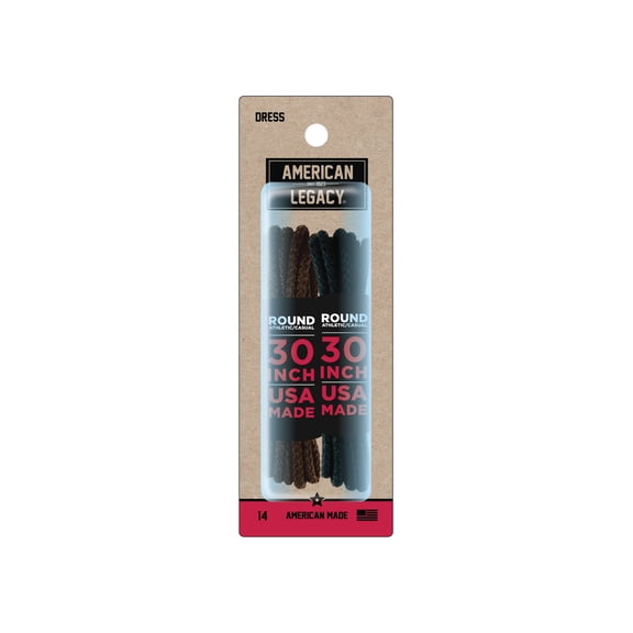 American-Legacy Dress Wax Brown/Black 30" 2-Pack