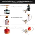 thumbnail image 4 of ZZ Camping Stove with Fuel Canister Adapter Portable Collapsible Gas Stove Mini Stove Kit for Hiking, 4 of 6