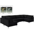 thumbnail image 2 of Meridian Furniture Julia Noir Velours Modulaire Sectionnel (6 Boîtes), 2 of 2