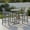 Gray, variant on Topcobee 3-Piece Bar Height Bistro Set, 31.1" Round Pub Table + 2 Ergonomic Bar Stools for Outdoor Patio, Balcony, Deck & Coastal Living, Gray