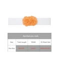 thumbnail image 4 of Cinturón elástico de doble flor de chiffon grande para mujer INSPIRE CHIC, corsé ancho elegante para vestido, 26.8x2.4 pulgadas, naranja claro, 4 of 6