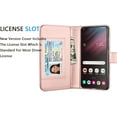 thumbnail image 5 of Galaxy S23 2023 Case, Flip/Folio Cover Wallet Magnetic Closure Card Slots Cash Holder Stand Kickstand TPU Bumper Shockproof Protective Case for Samsung Galaxy S23 -Rose Gold, 5 of 6