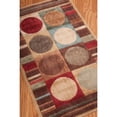 thumbnail image 4 of Nourison  Rhythm RST80 Area Rug 1'11" x 7'6" Runner Latex Free Polyester,Synthetic,Acrylic Geometric 8' Runner Indoor,Runner Red, 4 of 5
