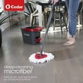 thumbnail image 4 of O-Cedar EasyWring Microfiber Spin Mop, Bucket Floor Cleaning System, 4 of 7