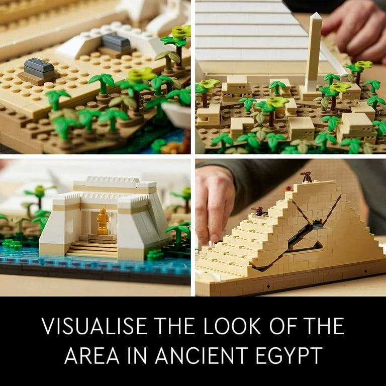 of Décor 21058, Building Kit, LEGO Home Gift Set Great Pyramid Architecture Creative Giza Idea Model