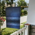 thumbnail image 5 of Easygdp Retro Blue Glitter Garden Flag Yard Flag Welcome Flag, Double-Sided, Weather Resistant for Outdoor Decor - 28"x40", 5 of 9