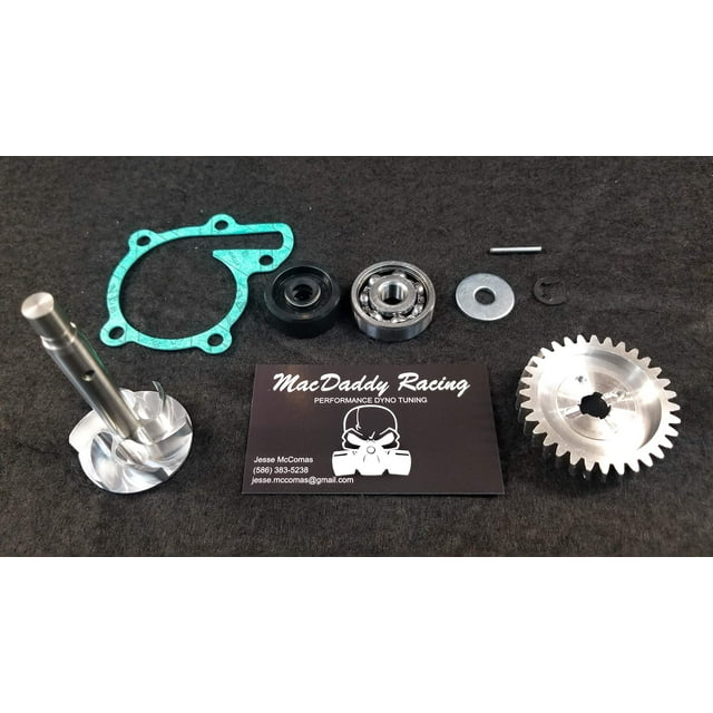 MacDaddy Racing Pompe à Eau en Aluminium avec Roulement, Joint et Joint pour Yamaha Banshee