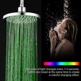 thumbnail image 2 of Led Shower Head, 20cm Illuminated Shower Head, Color Shower Head, Led Shower Head With 7 Colors, Round Led Rain Shower Head, Led Illuminated Shower He, 2 of 5