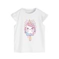 thumbnail image 4 of UAYOTSE 1T 2T 3T 4T 5T 6T Toddler Baby Girl Summer Clothes Set Short Sleeve T-shirt Tops Floral Bottom Pants Little Kids Outfits 2Pcs,Sizes 3-4 Years, 4 of 5