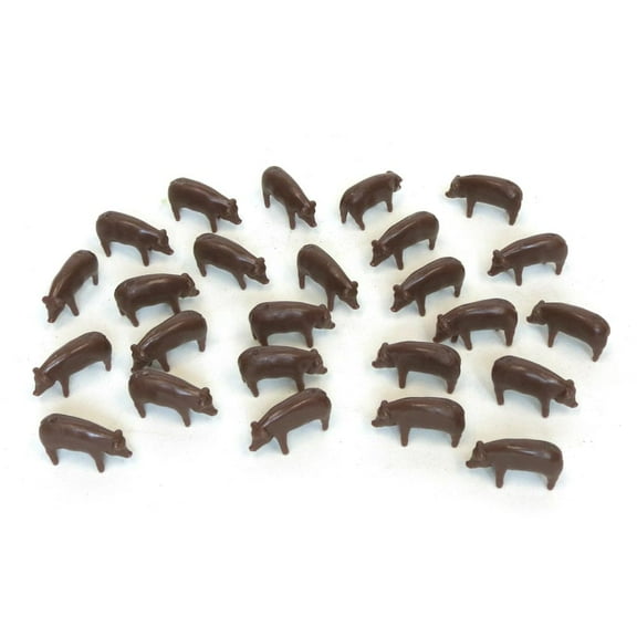 1/64th Bulk Pack of (25) Brown Pigs ZFN12664