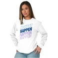 thumbnail image 4 of Not Luck Hard Work Workout Motivation Women's Long Sleeve T Shirt Brisco Brands S, 4 of 6