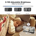 thumbnail image 6 of Necvior Power-off Memory Wake Up Light Clock for Kid Heavy Sleeper Vibrating Bed Shaker Sleep Aid Alarm Snooze Mirror Nightlamp, 6 of 16