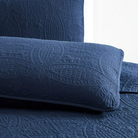 Mellanni Bedspread Coverlet Set Navy - Comforter Bedding Cover - Oversized 3-Piece Quilt Set Mellanni Bedspread Coverlet Set Navy - Comforter Bedding Cover - Oversized 3-Piece Quilt Set