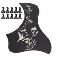 thumbnail image 4 of Golpeador De Guitarra, Placa Protectora De PVC Resistente Al Desgaste 10PCS Para Instrumento De Cuerda YLSHRF Plata, 4 of 8