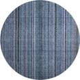 thumbnail image 2 of Addison Rugs Mayfield Premium Machine Washable Transitional Stripes Blue Round Rug, 8' X 8' Machine Washable Transitional Stripes Blue Oversized Sherpa Throw Blanket, 2 of 6