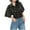 Black, variant on Summer Shirts for Women Polka Dot V Neck Button T-Shirt Loose Fit Casual Business Work Blouse Basic Tee