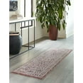 thumbnail image 4 of Rugs.com Eco Traditional Collection Rug – 8 Ft Runner Dusty Rose Medium Rug Perfect For Hallways, Entryways, 4 of 9