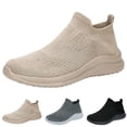 thumbnail image 6 of Men's Jogging Shoes Lightweight Laceless Tennis Shoes Breathable Non-S𝗅ip Knit Sneakers Wide Width Casual Workout Shoes Comfortable S𝗅ip On Sport Shoes, 6 of 9