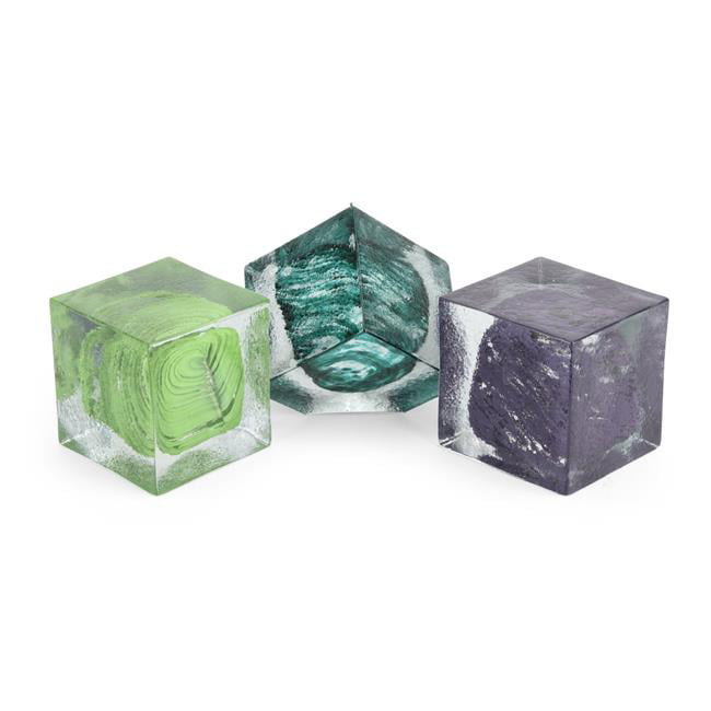 SG Serenity Art Glass Blocks - Set of 3 - Walmart.com