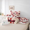thumbnail image 6 of Manfei Happy Holiday 7-Piece Twin Bedding Sets,Christmas Santa Claus Bedding Comforter Set,Happy New Year Sheet Sets For Girls Boys,Breathable Home Decor Reversible, 6 of 8