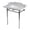 Carrara White / Polished Chrome, variant on Kingston Brass KMS36227M8SQ7 Wesselman 36-Inch Carrara Marble Console Sink with Stainless Steel Legs (8-Inch, 3-Hole) in Carrara Marble White/Brushed Brass