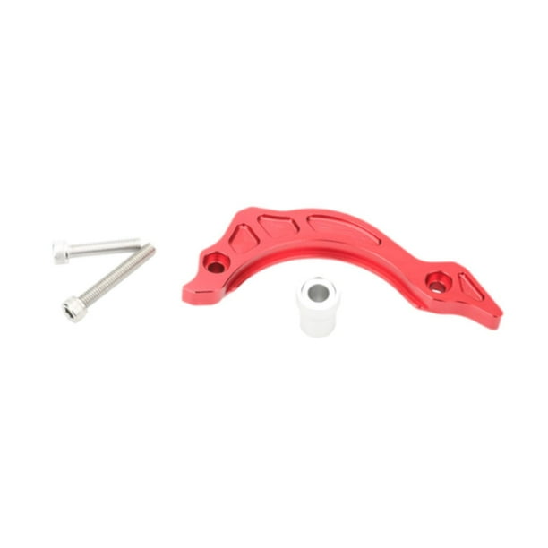 Cubierta de piñón delantero para motocicleta, protector de cadena de aluminio, resistente al desgaste, protector multiusos, aesorios para 250 Rojo