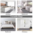 thumbnail image 6 of Yamaziot 2'x6' Runner Rug Long Farmhouse Kitchen Laundry Room Rug Runner Non Slip Washable Hallway Runner Rug Area Rug, Black, 6 of 8