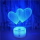 thumbnail image 5 of Toystoory 7 cambio de color 3D holograma amor corazón lámpara USB acrílico luz para el hogar Kits de decoración para fiestas negro Toystoory HA025184-01, 5 of 6
