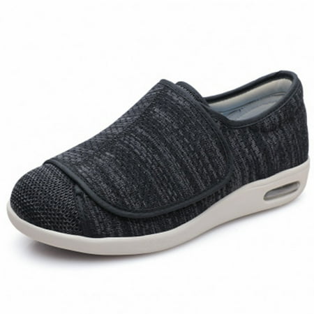 

Comfortable Walking Shoes Hook-and-loop Design For Women Travel 41 Black Gray