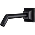 thumbnail image 1 of 6" Shower Arm Matte Black Shower Head Extension With Matching Escutcheon, Standard 1/2" Connection, 1 of 5