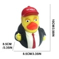 thumbnail image 4 of Pato Goma Trump Baño para Bebé Patitos (sombrero Con Pulgares Hacia Arriba) Rojo, 4 of 6