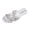 Summer Shoes # Silver, variant on Samdudou Slip On Sandals Women Open Toe Square Toe Flat Shoes Sparkly Rhinestone Butterfly Appliques Multi-Strap Design Backless Slide Dressy Casual Evening Footwear for Beach Vacation