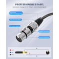 thumbnail image 4 of tisino XLR hembra a conector TRS de 1/4 pulgada (6,35 mm) Cable de interconexión de señal balanceada Cable de conexión XLR a cuarto de pulgada - 3,3 pies, 4 of 5