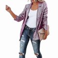 thumbnail image 3 of Women's Sequin Blazer, Shimmer Jacket, Casual Long Sleeve Glitter Lapel Coat, 3 of 5