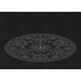 thumbnail image 1 of Ahgly Company Indoor Rectangle Patterned Night Black Area Rugs, 2' x 5', 1 of 6