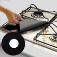 thumbnail image 2 of Mavis Laven Gas Stove Protective Pad, 6 Pcs/Set Reusable Fiberglass Gas Stove Protector Kitchen Tool (Black), 2 of 8