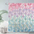 thumbnail image 2 of Cortina de ducha Allenjoy Mermaid Scales 180 x 180 cm de poliéster, 2 of 5