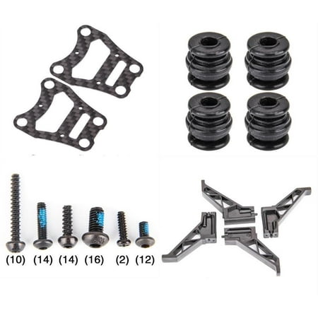 Bed Runners And Cushion Sets HobbyFlip Screw Set Damping Cushion Camera Fixed Plate w/ Landing Gear Compatible with Walkera Runner 250 Racer ()
