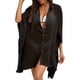 thumbnail image 4 of Txlixc Camisa de playa informal para mujer, textura de lunares, manga 3/4, cubierta suelta transparente Txlixc  Sexy, 4 of 7