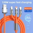 thumbnail image 2 of Cable Usb De Carga Rápida 3 En 1 De 120w, Cable De Cargador Múltiple En Negrita Adicional Para Tipo C/Micro-USB, Cargador Para Apple IPhone, 2 of 4