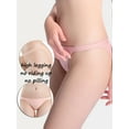 thumbnail image 3 of GaaiKei 6 Pack String Bikini Underwear for Women Cheeky Panties Low Rise Soft Stretch Hipster Panty,Size 5, 3 of 7