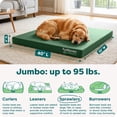 thumbnail image 3 of FurHaven | Deluxe Convolute Orthopedic Oxford Indoor/Outdoor Water-Resistant Pet Bed for Dogs & Cats, Forest, Jumbo, 3 of 9
