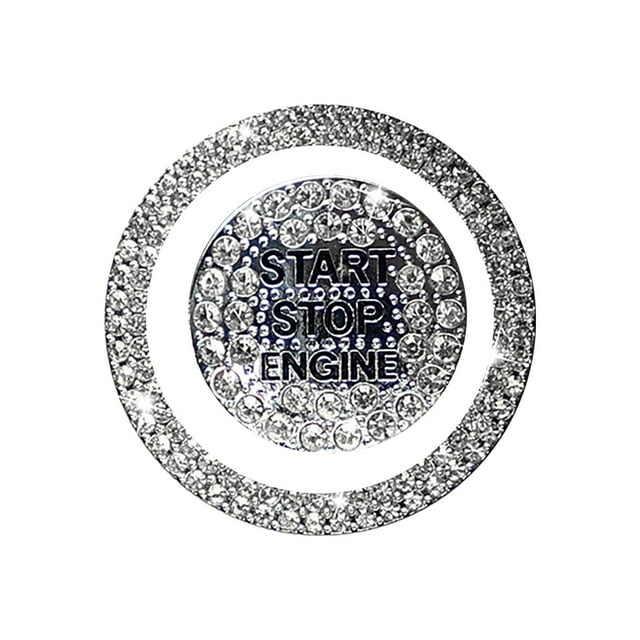 AIYUQ.U Car Stickers Rings Start Button Bling Ignition Ring Sticker