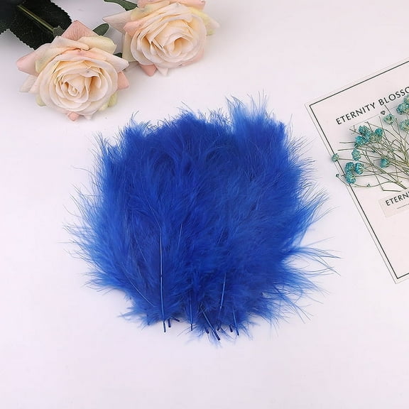 Firefly Hope 300Pcs 5-6 Inch Bulk Craft Rooster Feathers, Natural Feathers for Kindergarten DIY Crafts, Wedding Decor, Family Party & Dream Catcher Supplies,Dark Blue