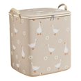 thumbnail image 4 of GROWTH TANK Comforter Storage Bag Carry Handles Spacious Organizer for Bedding Home Dorm Beige 140 L, 4 of 9