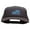 Black Grey, variant on Cool Uncle Embroidered Two Tone Superior Cotton Twill Flat Bill Snapback Cap - Gold Black OSFM