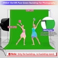 thumbnail image 2 of Telón de fondo de pantalla verde JINSUI 3x3m Chroma Key para streaming, 2 of 9