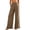 L-Coffee-linen pants women, variant on Hfnxid Wide Leg Pants for Women Ruffle Hem High Waisted Palazzo Pant Loose Fit Casual Trousers Flowy Vacation Trouser Coffee M