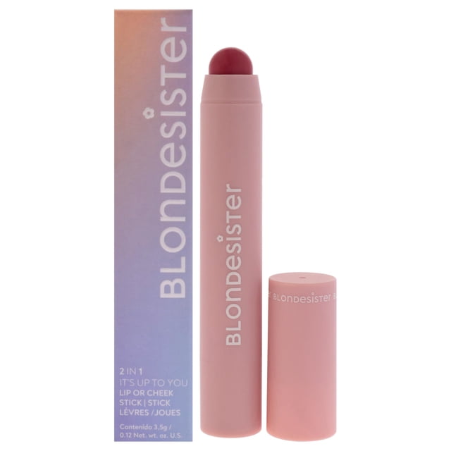 Barra de color para labios y mejillas Blondesister, 3,5 g, color rojo baya