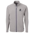 thumbnail image 2 of Men's Cutter & Buck Gray Utah State Aggies Adapt Eco Knit Hybrid Recycled Full-Zip Jacket, 2 of 3